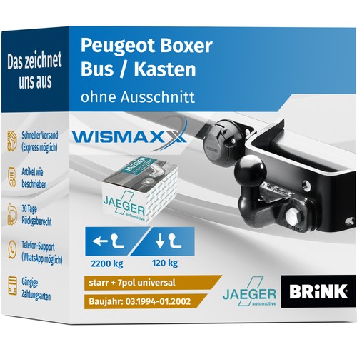 Anhängerkupplung für peugeot - für,