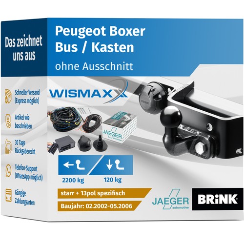 Anhängerkupplung für peugeot - anhÄngerkupplung,