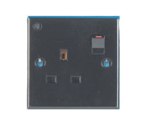 Schwarze ampere steckdose - schwarze, 13